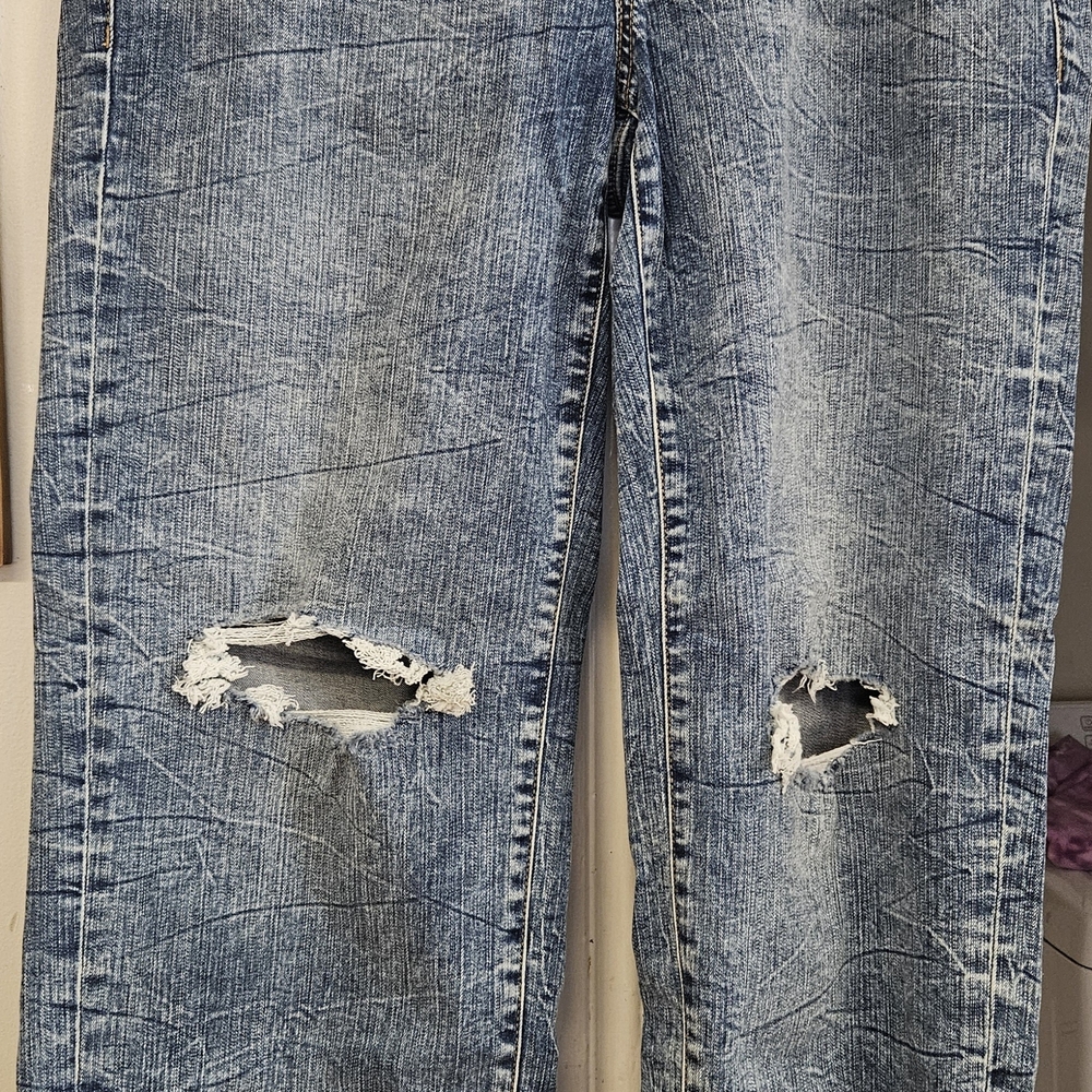 Torrid Blue Distressed Boyfriend Jeans